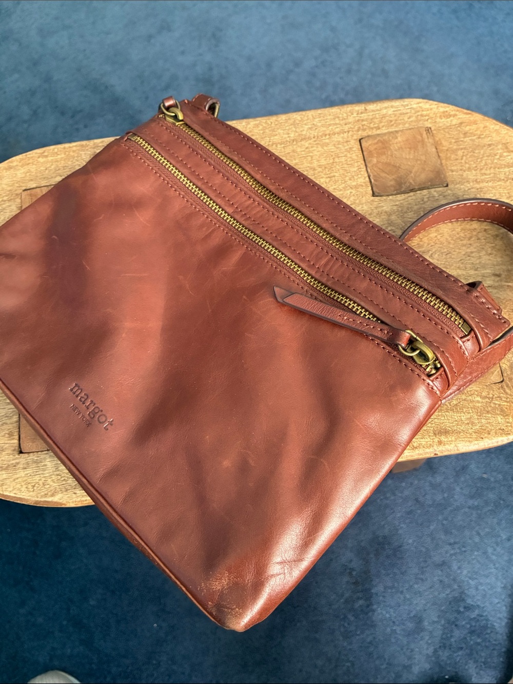 Margot leather crossbody purse bag - Picture 2 of 16